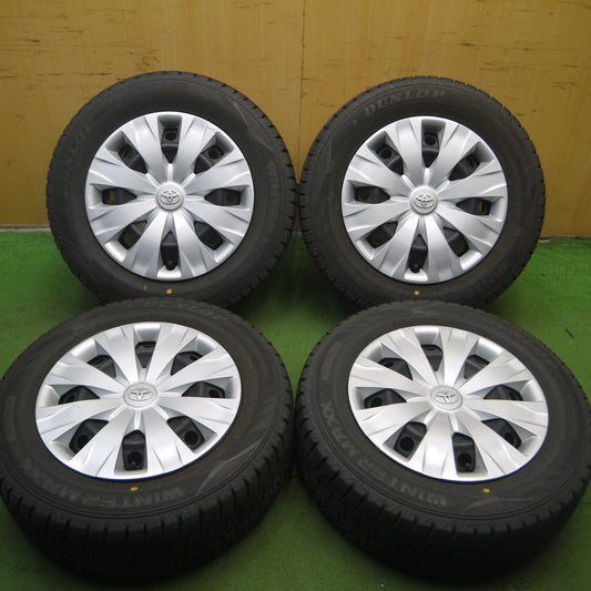 *送料無料* バリ溝!22年!キレイ!9.5分★トヨタ 80系 ヴォクシー 純正 スチール 195/65R15 スタッドレス ダンロップ ウインターマックス WM02 PCD114.3/5H★4053102Hス