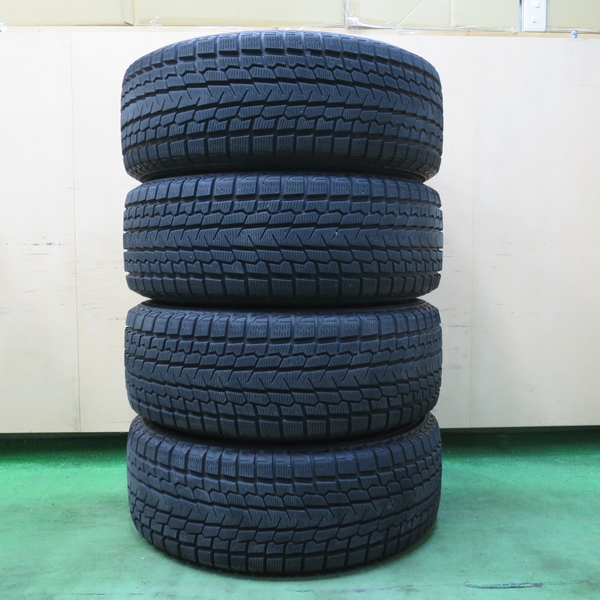 バリ溝！21年！キレイ！9.5分★LEHRMEISTER GEAR 265/65R17 スタッドレス ヨコハマ アイスガード G075 レアマイスター 17インチ PCD139.7/6H★5010615イス