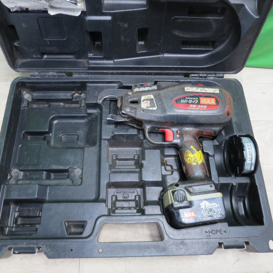 [送料無料] ☆マックス 鉄筋 結束機 リバー タイア RB-399A-B2C/40A バッテリー ケース付き MAX 電動 工具☆