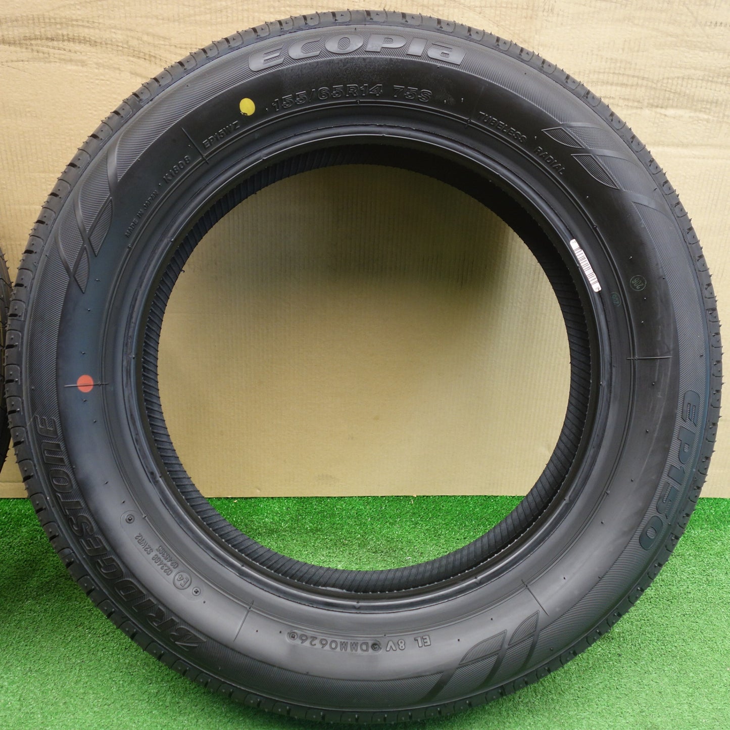 新車外し！26年★155/65R14 ブリヂストン エコピア EP150 タイヤ 14インチ ワゴンR ラパン デイズ タント ウェイク スペーシア 等★6051104KTノタ