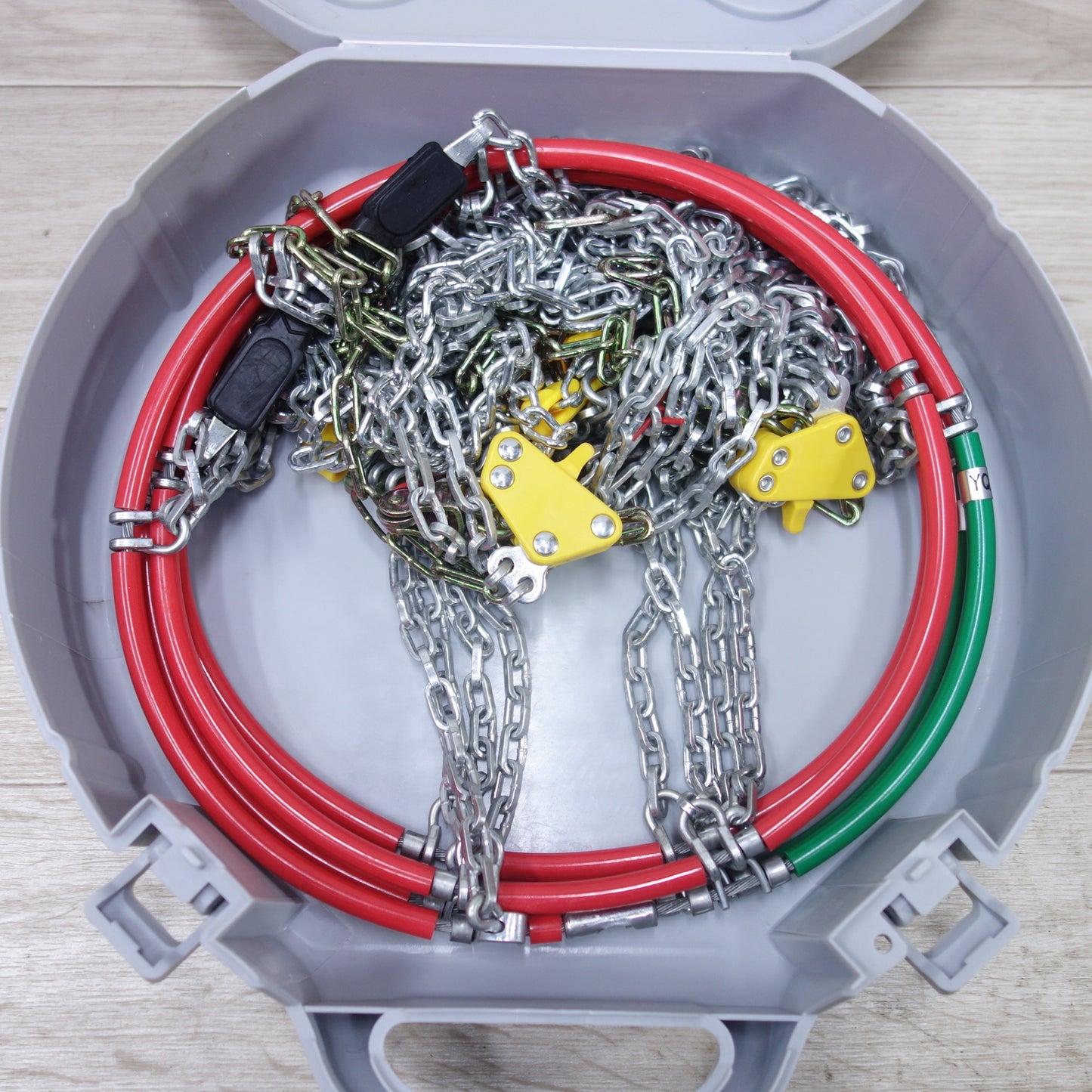 [送料無料] 未使用◆雪道楽 QI 金属 タイヤ チェーン YQ108 滑り止め 185R14 175R15 185/80R14 195/65R15 205/60R15 205/55R15 205/50R16 等◆