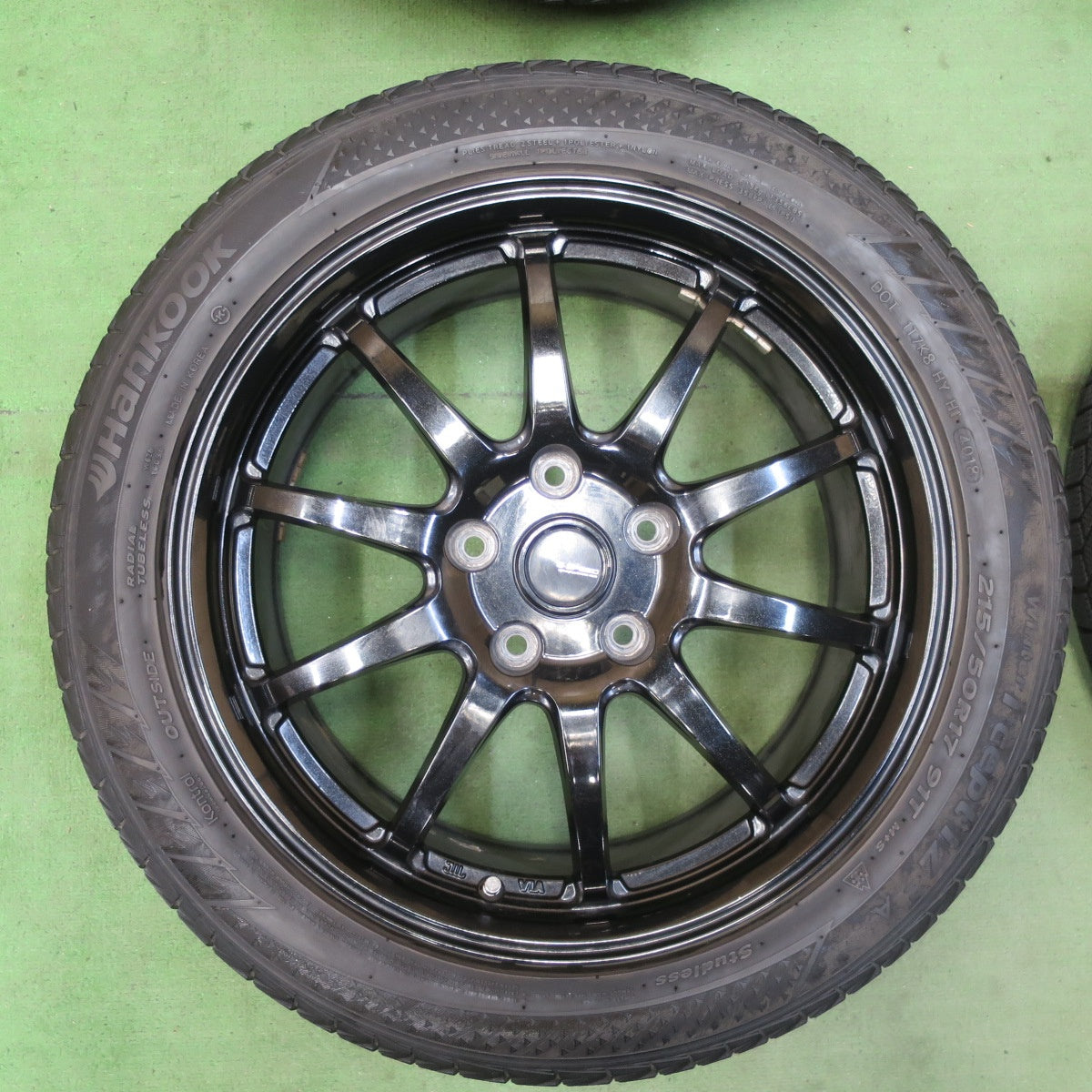 キレイ★スタッドレス 215/50R17 ハンコック ウインター アイセプト IZ2A G-SPEED Gスピード 17インチ PCD114.3/5H★5081301TTス
