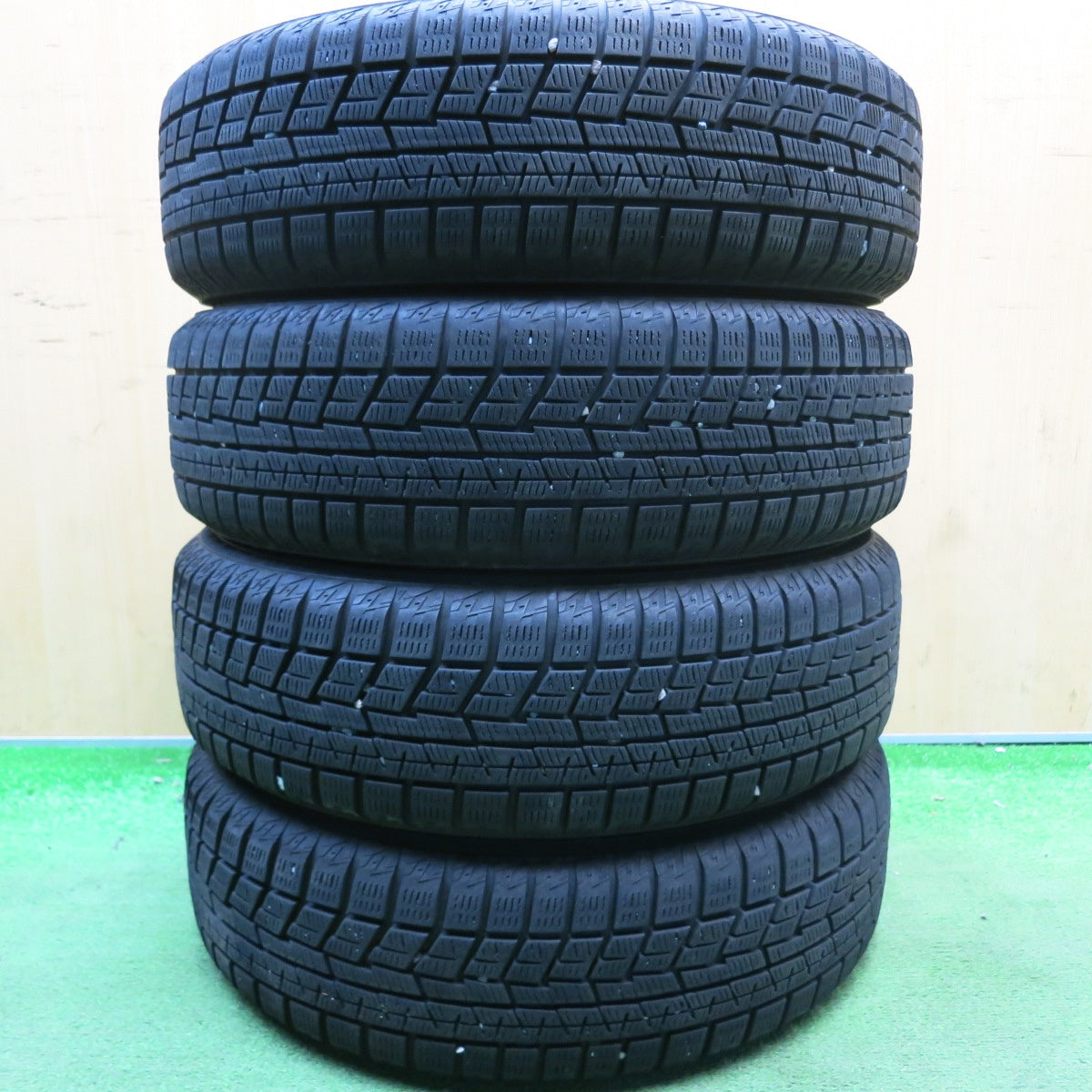 バリ溝！23年！8.5分★スタッドレス 155/65R14 ヨコハマ アイスガード iG60 スチール ホイール 14インチ PCD100/4H★6050604HAス