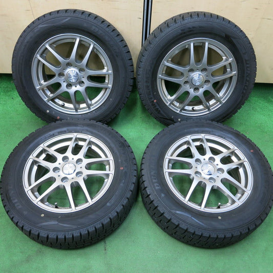 *送料無料* バリ溝!22年!キレイ!9.5分★スタッドレス 195/65R15 ダンロップ ウインターマックス WM02 STRANGER ストレンジャー PCD114.3/5H★4072504SYス