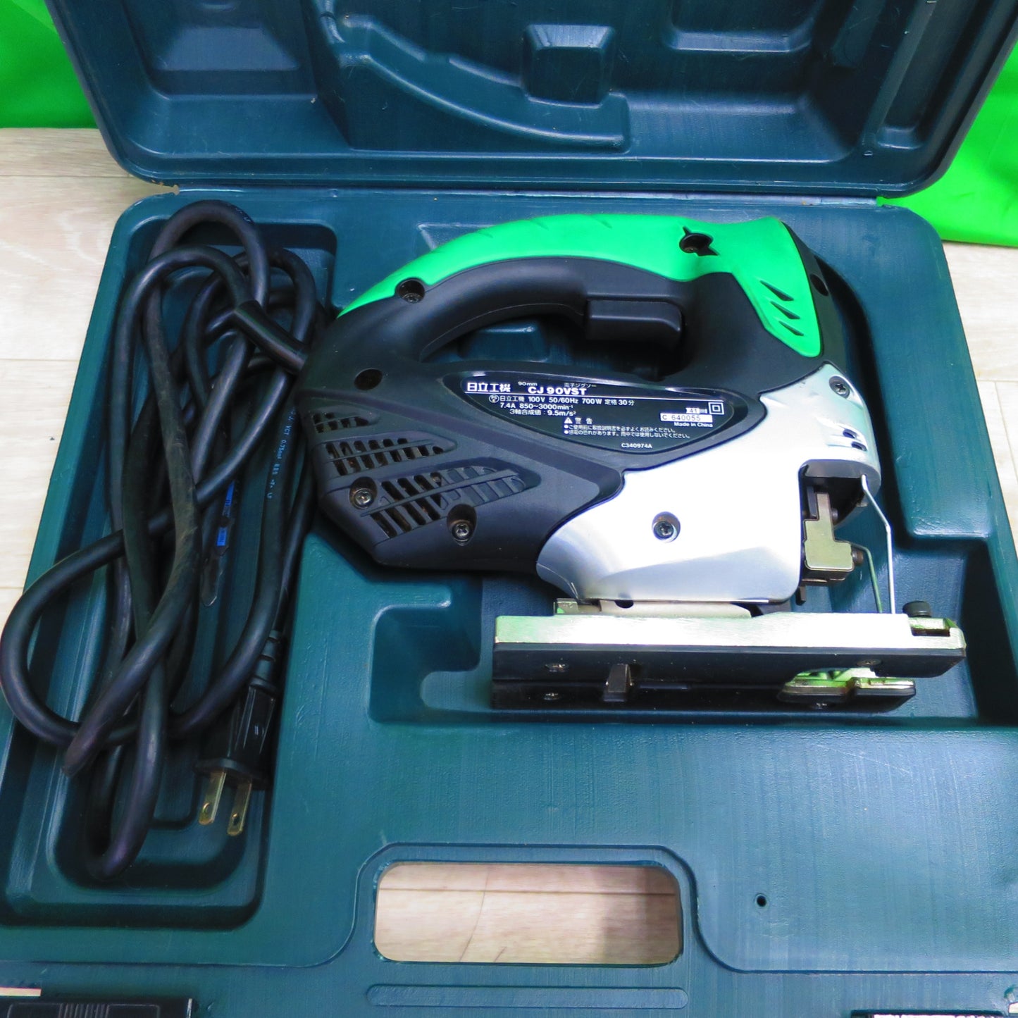 [送料無料] キレイ☆日立工機 HITACHI 電子ジグソー CJ90VST 90mm 電動工具 電気ノコギリ ケース付き DIY 電動 工具 工事 建設 職人☆