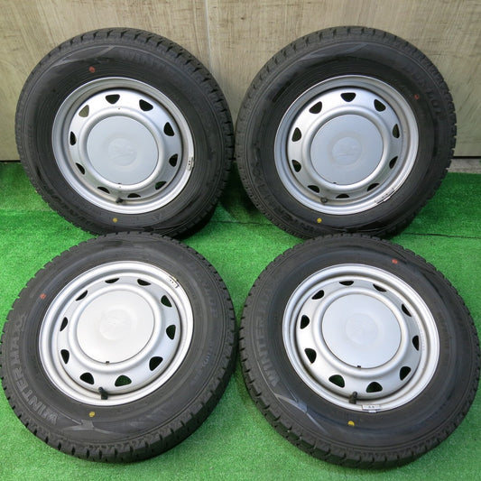 キレイ★スタッドレス 145/80R13 ダンロップ ウインターマックス WM02 スチール ホイール 13インチ PCD100 110 114.3/4H マルチ★5062703HAス