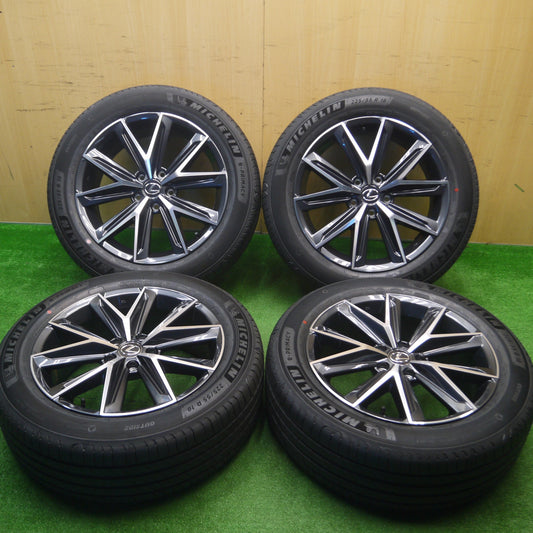 [送料無料] 新車外し！23年★レクサス LBX Cool 純正 ダークグレーメタリック+切削光輝 225/55R18 ミシュラン e・プライマシー PCD114.3/5H★4102506Hノ