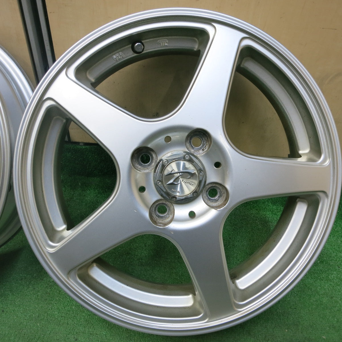 [送料無料] 4本価格★三菱 アイ i 用 Treffer weds トレファー ウェッズ 15インチ ホイール 15×4J 15×5J PCD100/4H★4103102SYホ