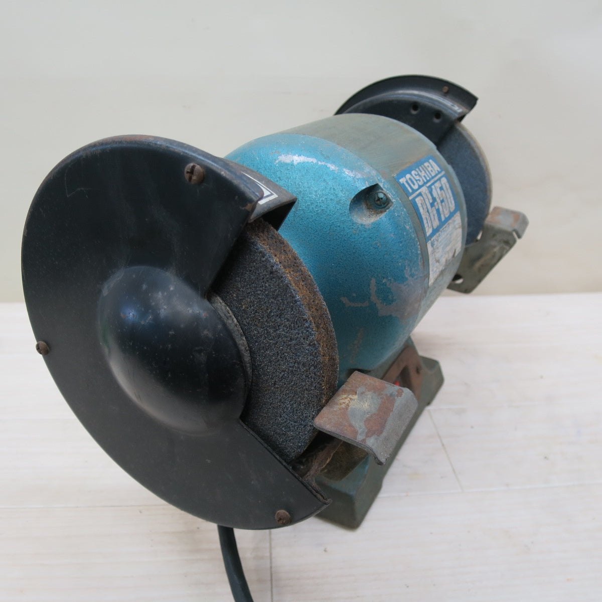 ☆東芝 150mm ベンチ グラインダー BG-150 電動 工具 研摩 研磨 機 両頭 芝浦 TOSHIBA☆