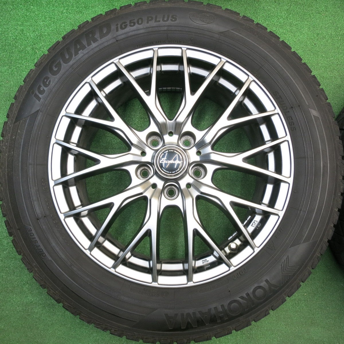 バリ溝！キレイ！9分★スタッドレス 225/60R17 ヨコハマ アイスガード iG50 プラス Exceeder エクシーダー 17インチ PCD114.3/5H★5113018HAス