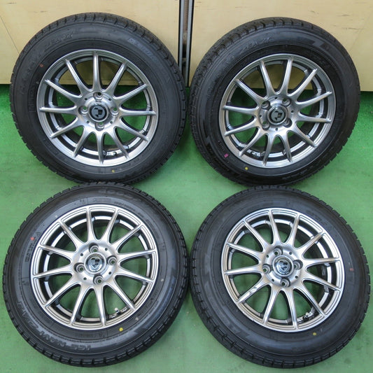 超バリ溝！キレイ！ほぼ10分★スタッドレス 165/70R14 グッドイヤー アイスナビ ZEA2 Claire クレール 14インチ PCD100/4H★5032408イス