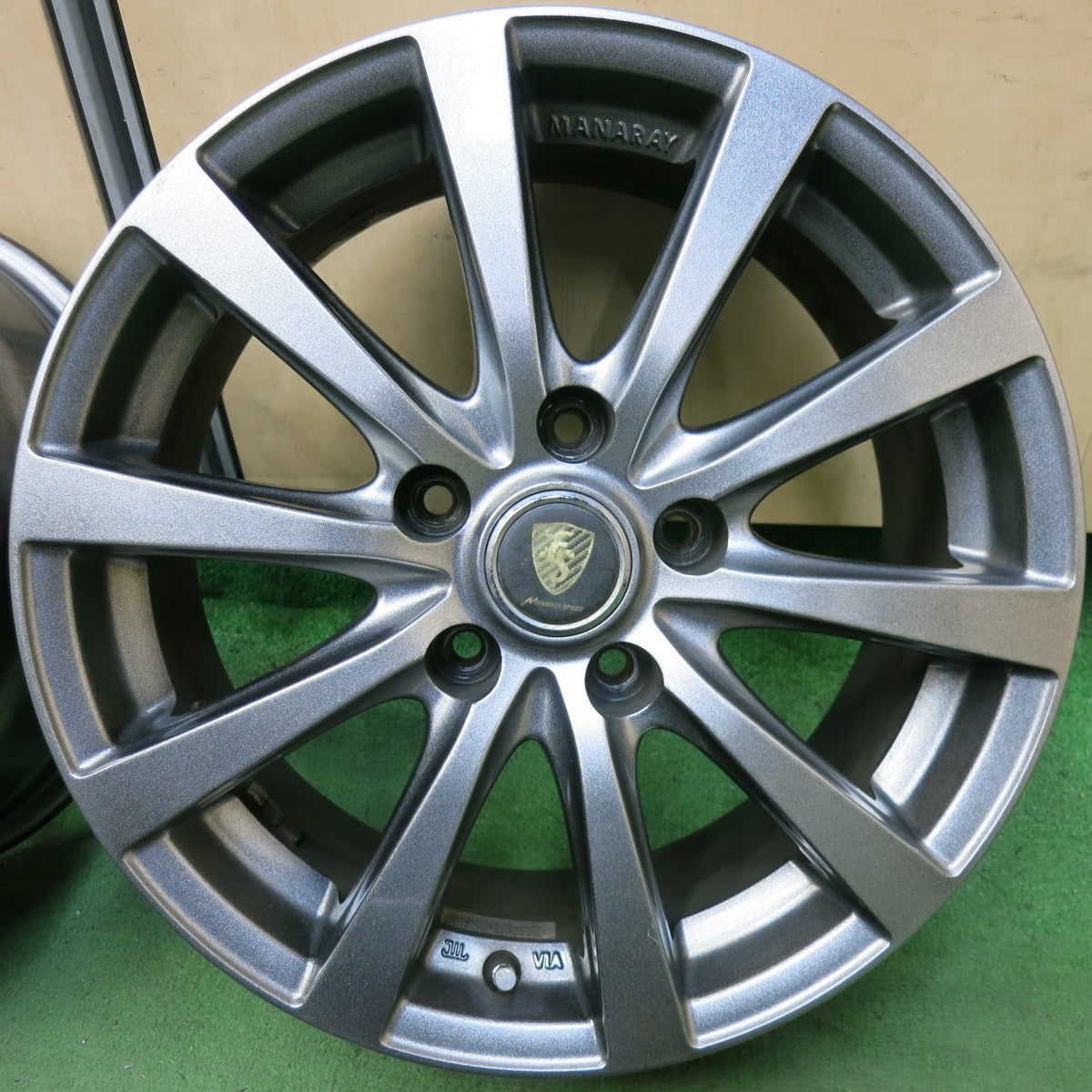 キレイ★MANARAY SPORT マナレイ スポーツ 16インチ ホイール 16×6.5J PCD114.3/5H★5071111SYホ