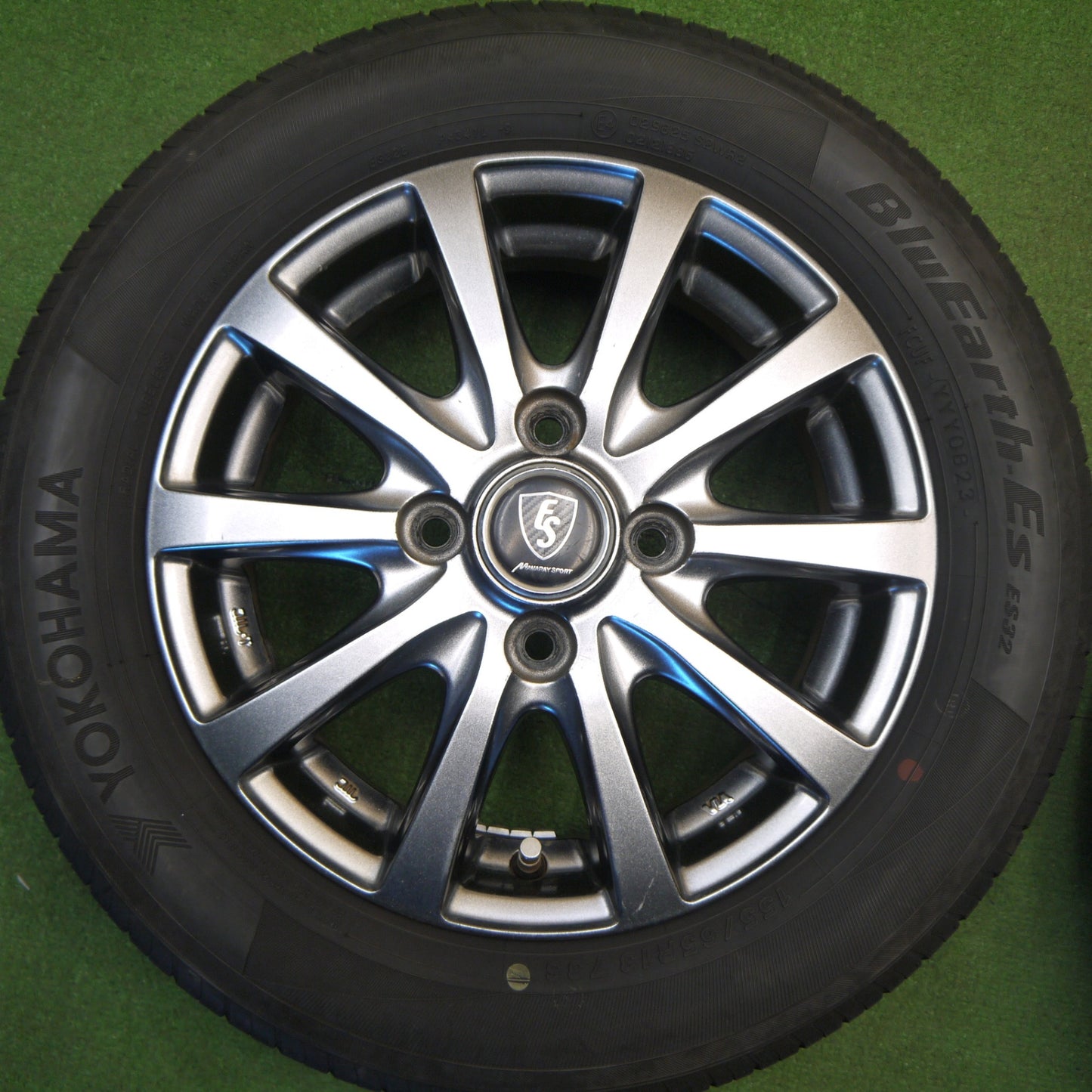 4本価格！23年★155/65R13 ヨコハマ BluEarth-ES ES32 MANARAY SPORT マナレイ スポーツ 13インチ PCD100/4H★6021306Hノ