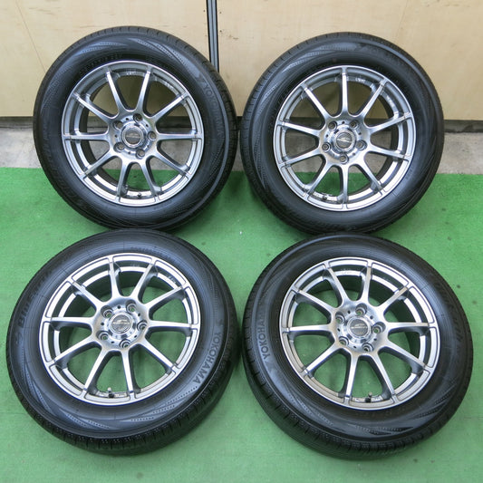 キレイ★205/60R16 ヨコハマ ブルーアース RV-02 SCHNEIDER ATECH シュナイダー 16インチ PCD114.3/5H★5041602ナノ
