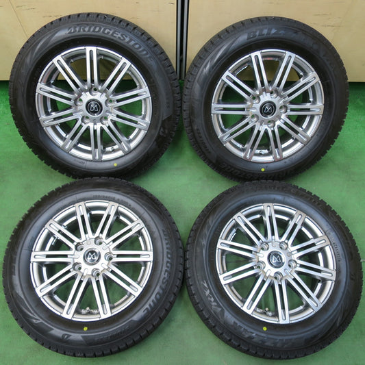 [送料無料] バリ溝！21年！キレイ！ほぼ10分★スタッドレス 185/65R15 ブリヂストン ブリザック VRX2 MANARAY マナレイ 15インチ PCD114.3/5H★4121408イス