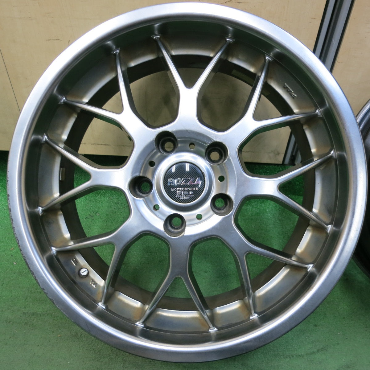 [送料無料] 4本価格★ROZZA MOTOR SPORTS PIAA ホイール 17インチ ピア 17×7JJ PCD114.3/5H★5021005SYホ