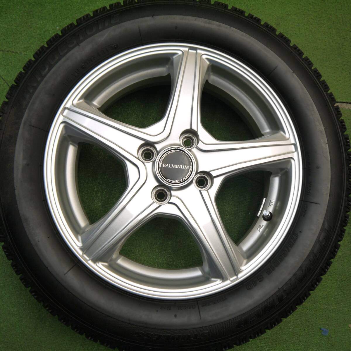 バリ溝！キレイ！ほぼ10分★スタッドレス 175/65R15 ブリヂストン アイスパートナー BALMINUM バルミナ 15インチ PCD100/4H★5031207Hス