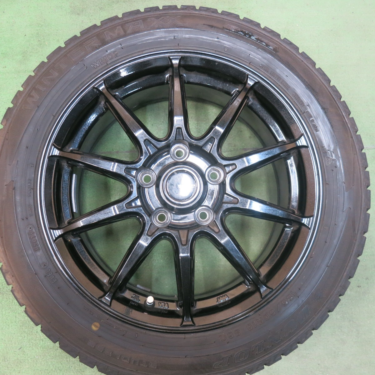 バリ溝！21年！9.5分以上★スタッドレス 185/60R16 ダンロップ ウインターマックス WM02 G-SPEED Gスピード 16インチ PCD114.3/5H★5110302SKス