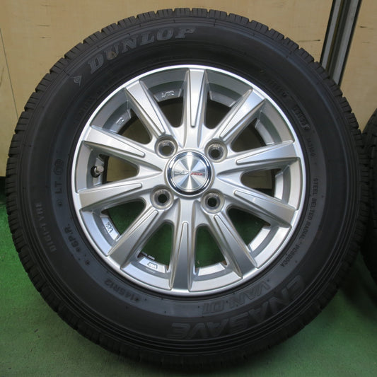 バリ溝！23年！キレイ！9.5分以上◎145R12 6PR ダンロップ エナセーブ VAN01 JOKER ジョーカー 12インチ PCD100/4H◎6072208イノ