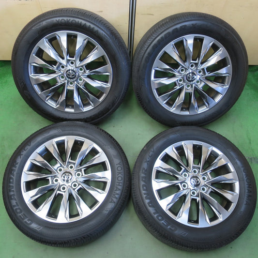 バリ溝！24年！キレイ！9.5分★トヨタ ランクル 300 ZX 純正 265/55R20 ヨコハマ ジオランダー X-CV G057 G057E 20インチ PCD139.7/6H★6051507イノ