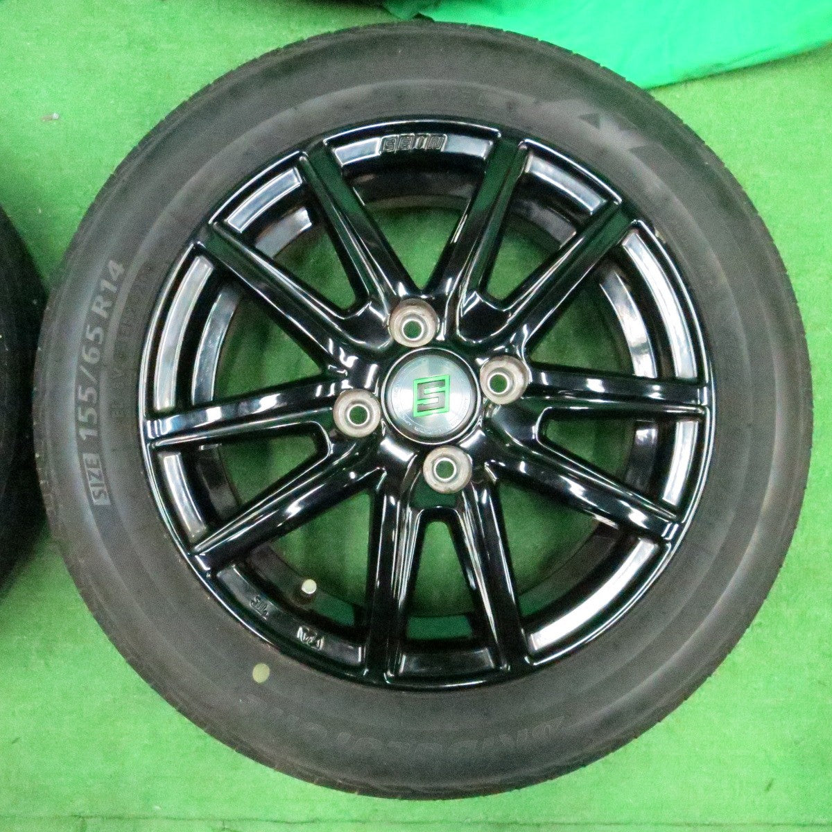 *送料無料* 4本価格！20年★SEIN 155/65R14 ヨコハマ S306 ブリヂストン ネクストリー ザイン 14インチ PCD100/4H★4050107ナノ