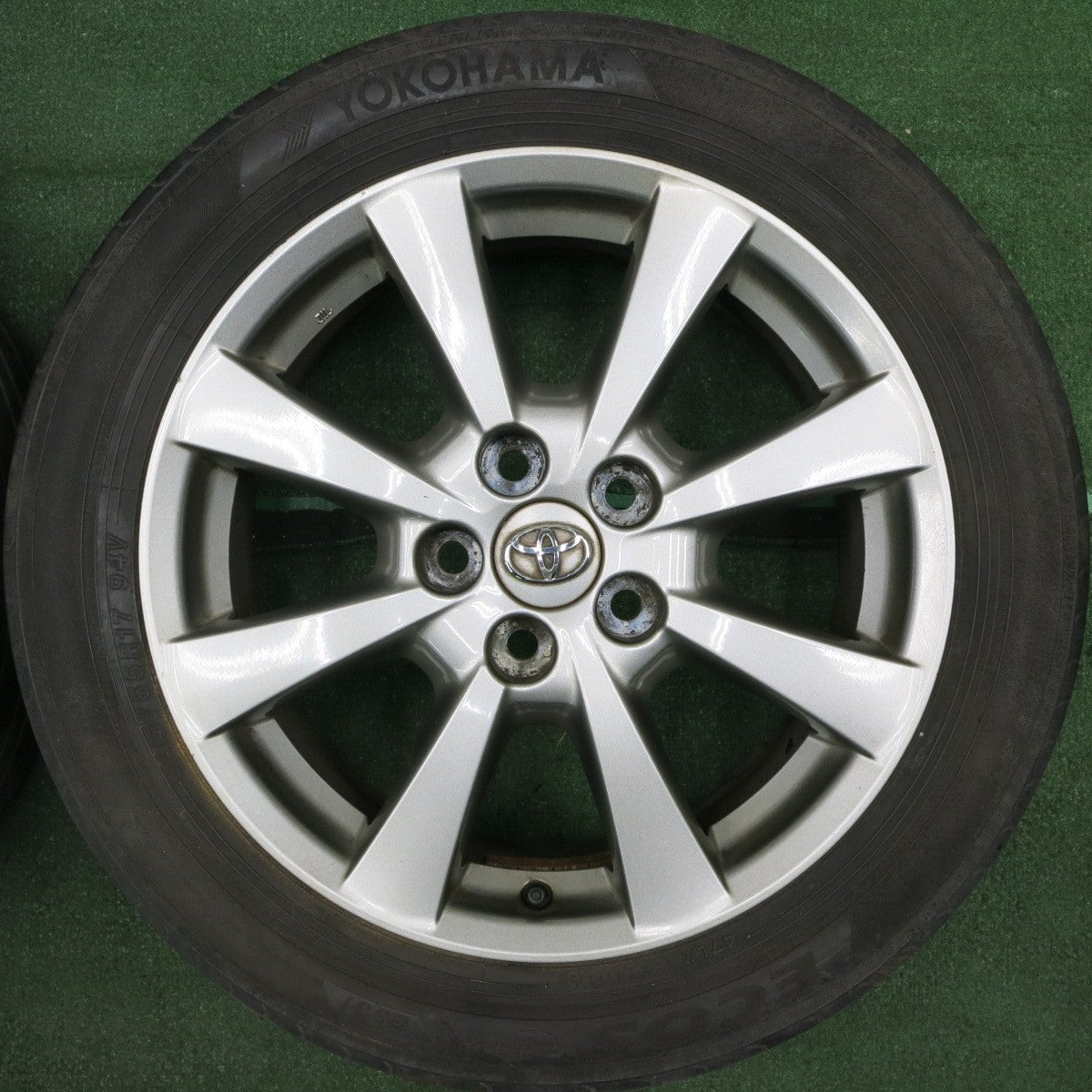 *送料無料* 4本価格★トヨタ アベンシス 純正 215/55R17 ヨコハマ エコス ES31 17インチ PCD114.3/5H★4041709TNノ