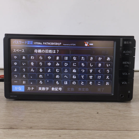 [送料無料] 現状品★パイオニア製 トヨタ 純正 エントリーナビ SDナビゲーション NSCP-W64 08545-00W61 セキュリティロック[77]★