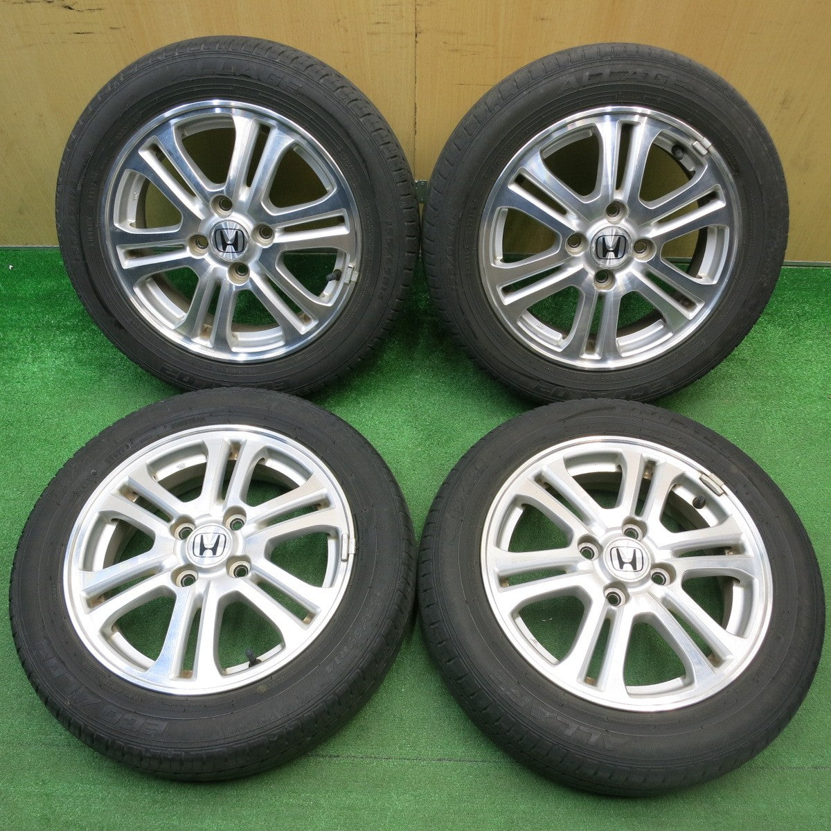 4本価格！22年★ホンダ N-BOX 純正 155/65R14 アレージ エコ AL02 ALLAGE ECO 14インチ Nボックス NBOX PCD100/4H★5122004HAノ