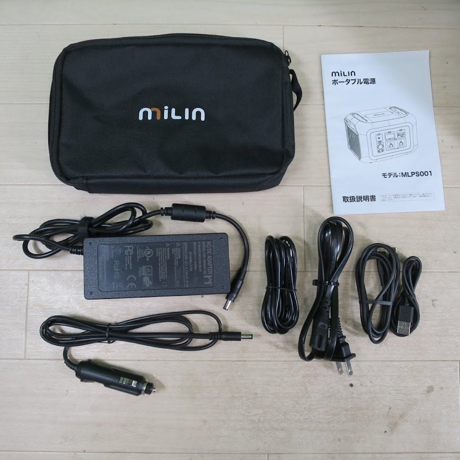 キレイ・付属品あり☆MILIN ミリン ポータブル電源 MLPS001 AC600W 622Wh☆