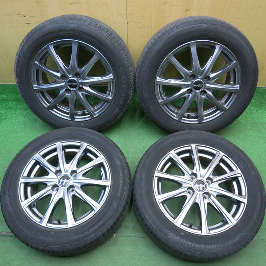 バリ溝！23年！キレイ！8.5分★185/60R15 ブリヂストン エコピア NH200C EuroSpeed MANARAY SPORT ユーロスピード 15インチ PCD100/4H★6042308HAノ