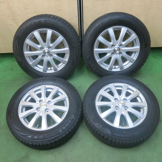 バリ溝！キレイ！9分★スタッドレス 185/65R15 ブリヂストン ブリザック VRX2 ravrion RS01 ラブリオン 15インチ PCD100/4H★5123004SKス