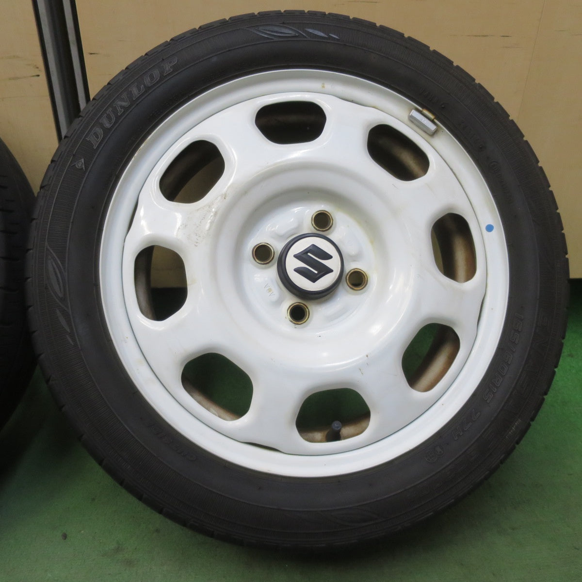 4本価格◎スズキ ハスラー 純正 スチール 165/60R15 ダンロップ エナセーブ EC300+ 15インチ PCD100/4H◎6101204イノ
