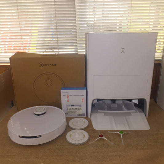 [送料無料] 2個口★エコバックス ECOVACS 床掃除ロボット DEEBOT T10 OMNI DBX53　ドッキングステーション CH2208　セット★