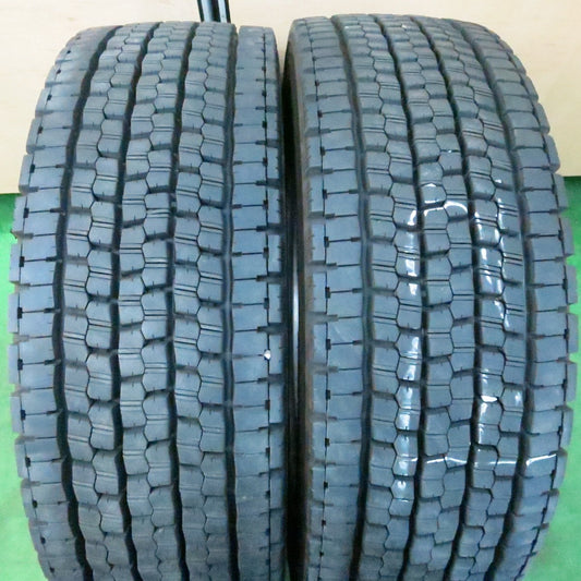 *送料無料* バリ溝！23年！9.5分★トラック タイヤ 245/70R19.5 136/134J スタッドレス ブリヂストン W999 19.5インチ★4050409ナス