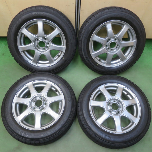 バリ溝！22年！9.5分★スタッドレス 175/65R15 トーヨー オブザーブ ガリット GIZ 社外 アルミ 15インチ PCD100/4H 5H マルチ★6051809イス