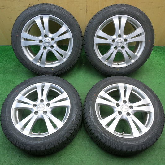 バリ溝！9分★スタッドレス 215/55R17 ダンロップ ウインターマックス WM01 Reverline リバーライン 17インチ PCD114.3/5H★5042207TNス