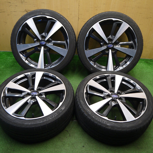 バリ溝！8.5分★スバル インプレッサ スポーツ 純正 225/40R18 ヨコハマ アドバン スポーツ V105 18インチ PCD100/5H★5043005Hノ