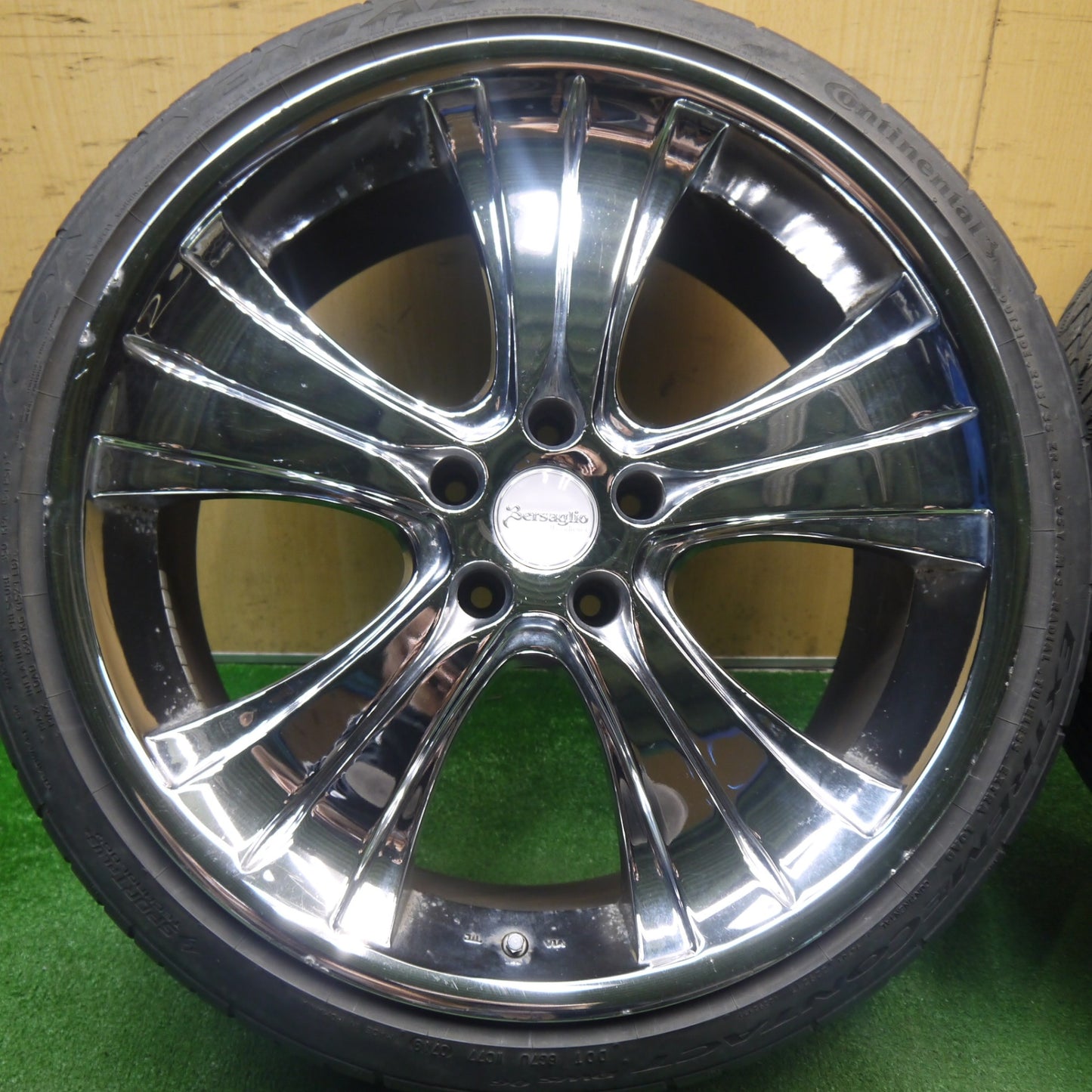 4本価格★Hart Bersaglio MONOBLOCK 245/35R20 ATR SPORT ECOTECH コンチネンタル エクストリーム コンタクト DWS06 ベルサリオ モノブロック 20インチ PCD114.3/5H★6020607Hノ