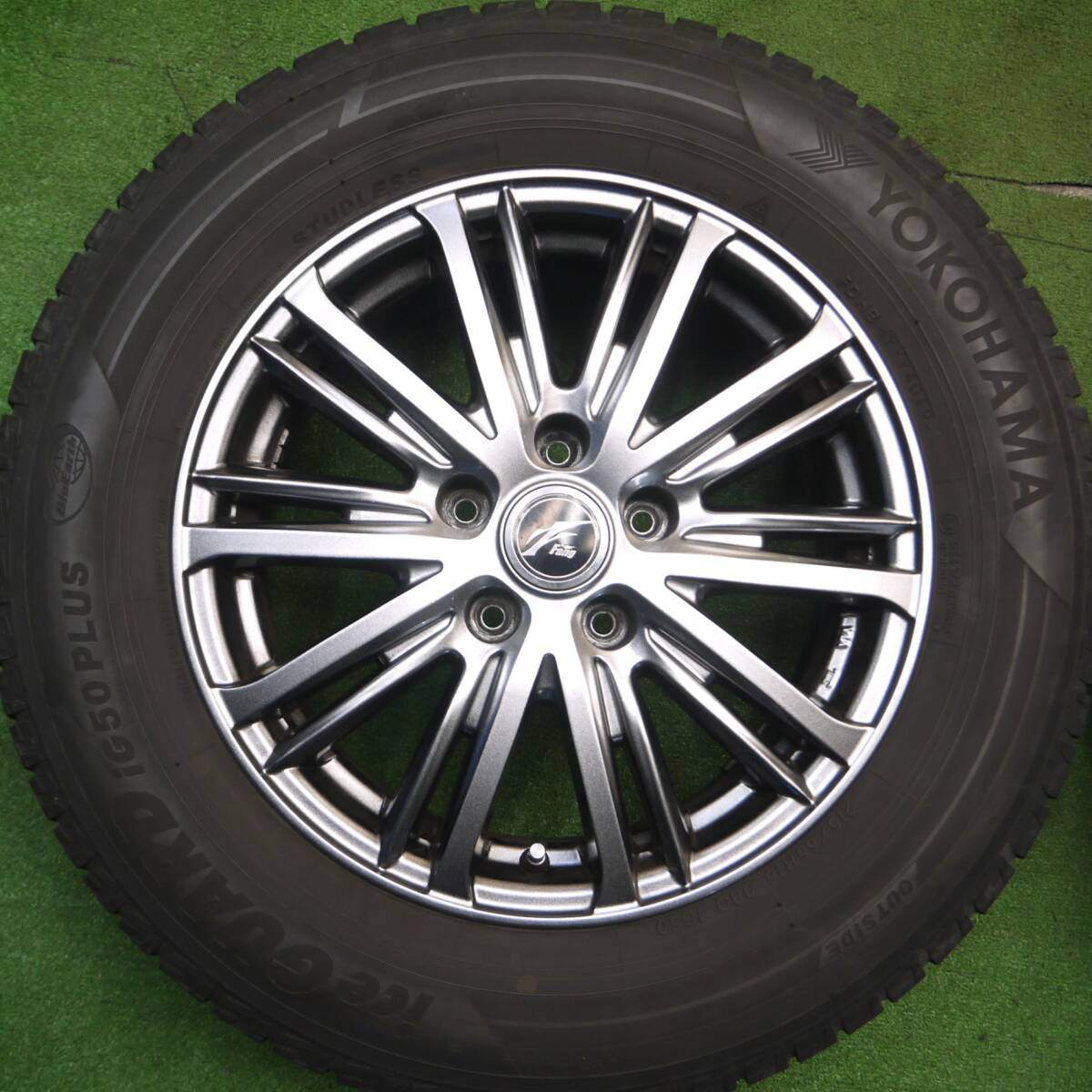 バリ溝！8.5分★スタッドレス 215/65R16 ヨコハマ アイスガード iG50 プラス Fang ファング 16インチ PCD114.3/5H★5012807Hス
