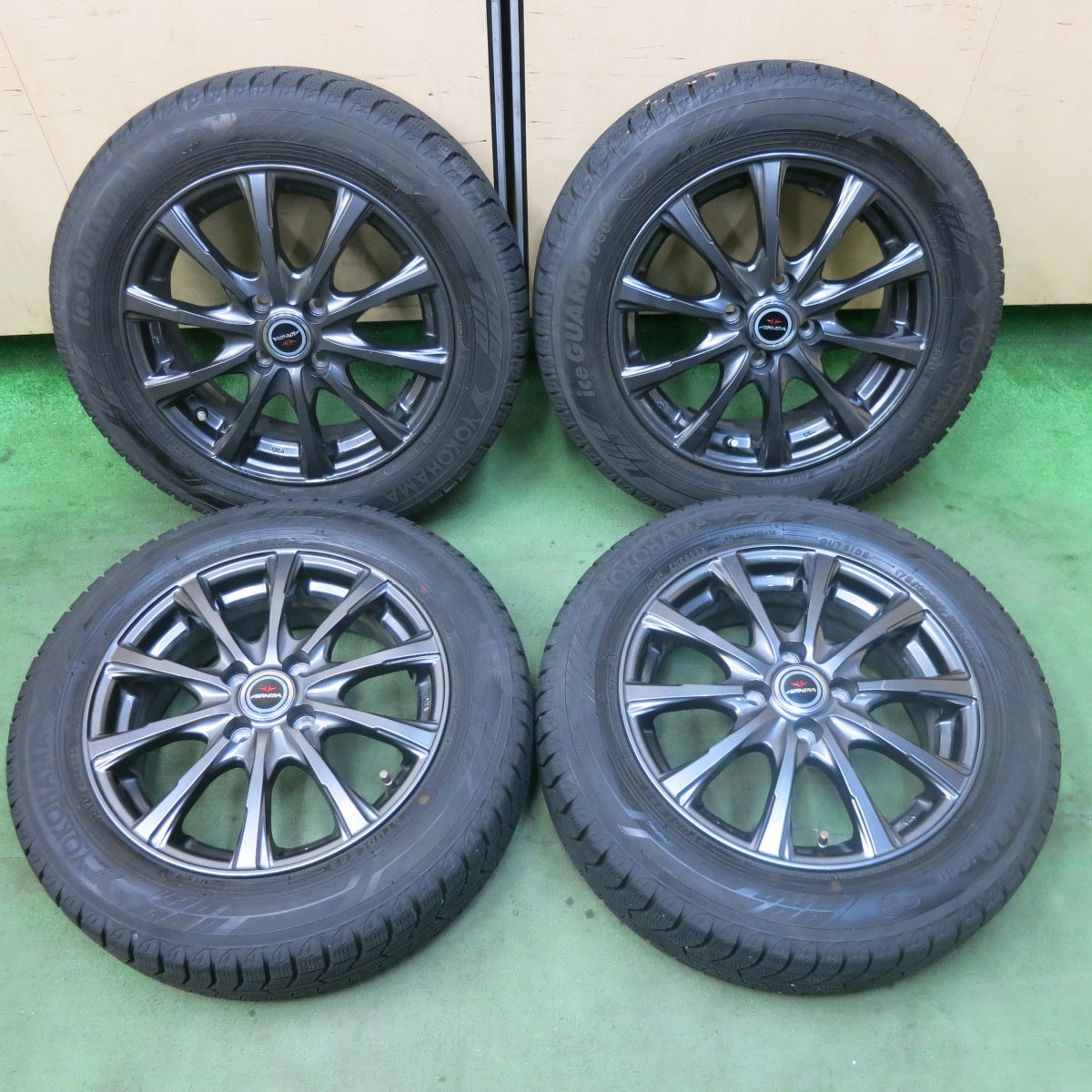 バリ溝！22年！8.5分★スタッドレス 175/65R15 ヨコハマ アイスガード iG60 AIRNOVA SB10 エアノヴァ 15インチ PCD100/4H★5112502SKス