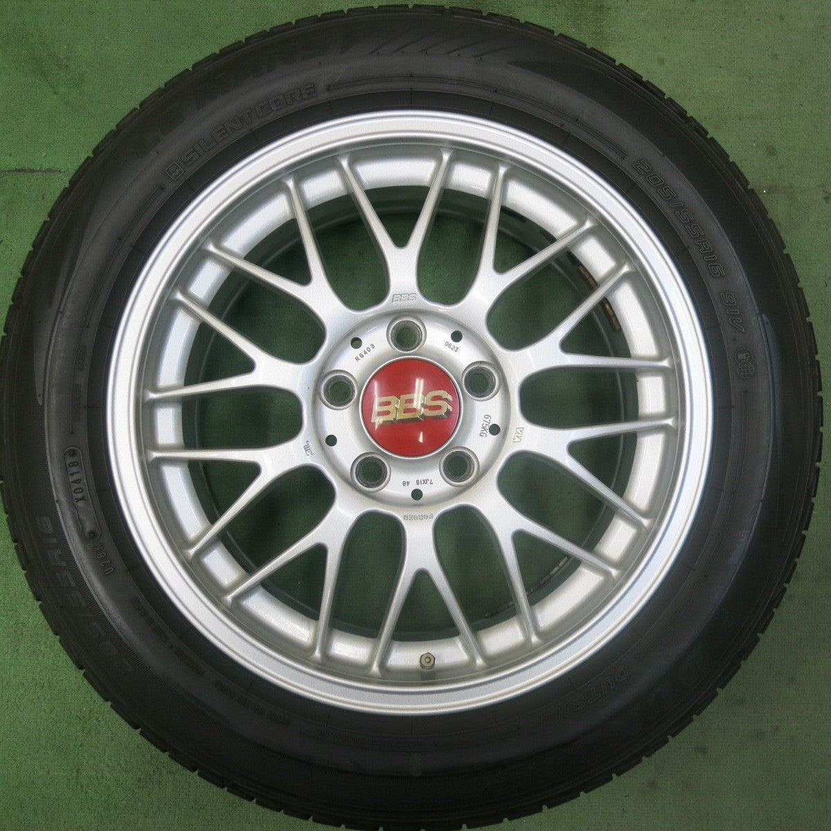 バリ溝！9.5分★ワーゲン 等 BBS RG-F RG403 鍛造 205/55R16 ダンロップ LE MANS V ルマン5 16インチ PCD112/5H★5092002SKノ