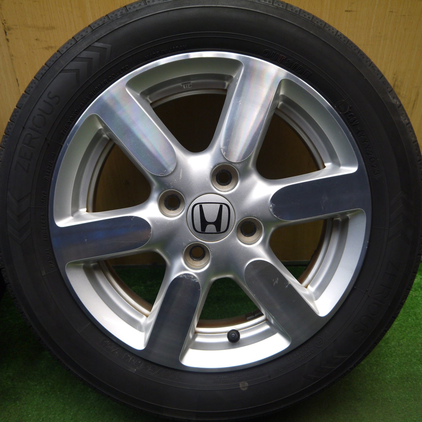4本価格！23年★ホンダ N-ONE 純正 155/65R14 ゼリオズ ヨコハマ製 ZERIOUS 14インチ Nワン PCD100/4H★5080109Hノ