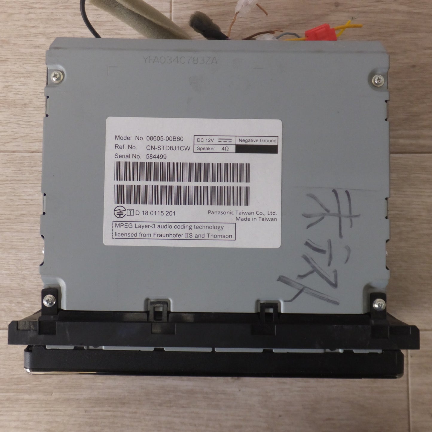 [送料無料] 現状品★パナソニック製 トヨタ 純正 SDナビゲーション NSCN-W68 08605-00B60 セキュリティロック[78]★