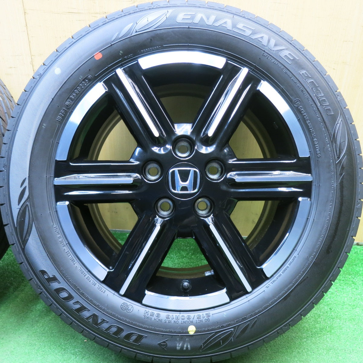 新車外し！26年★ホンダ RV ヴェゼル 純正 215/60R16 ダンロップ エナセーブ EC300 16インチ PCD114.3/5H★6041214HAノ
