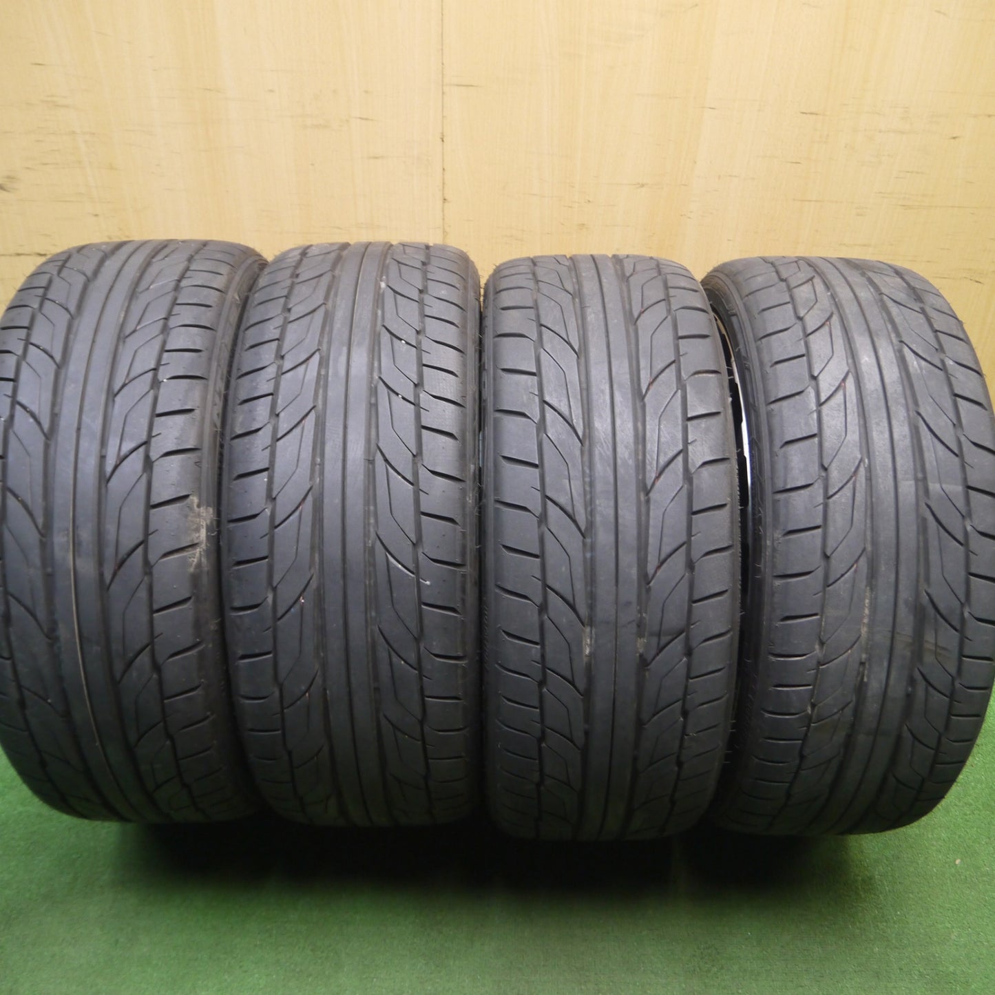 [送料無料] バリ溝！22年！キレイ！ほぼ10分★M'z SPEED Julia 666 M/B 235/35R20 ニットー NT555 G2 20インチ ジュリア モノブロック PCD114.3/5H★5030409Hノ
