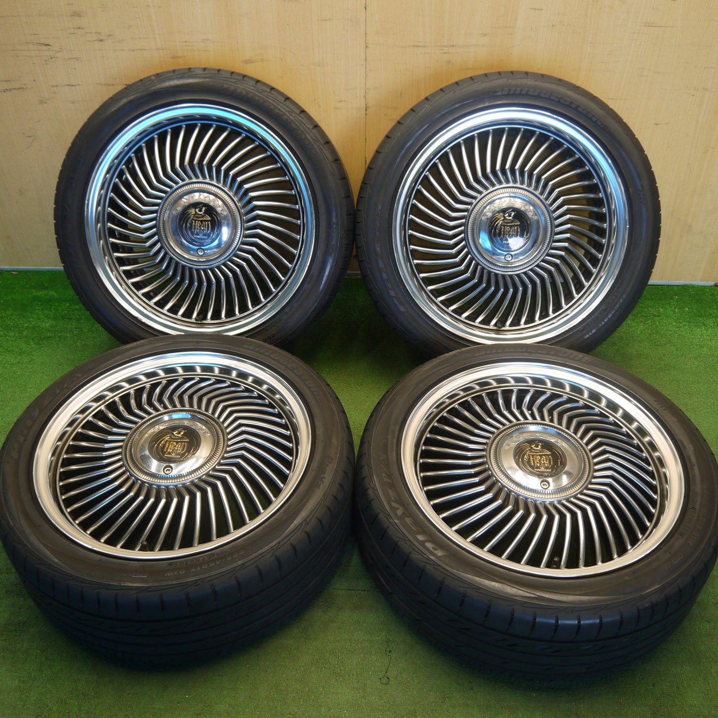 4本価格★CARVING HeaD 40 PREMIUM 225/45R17 ブリヂストン プレイズ PZ-X カービング ヘッド プレミアム 17インチ PCD100/4H 5H マルチ★6041402Hノ