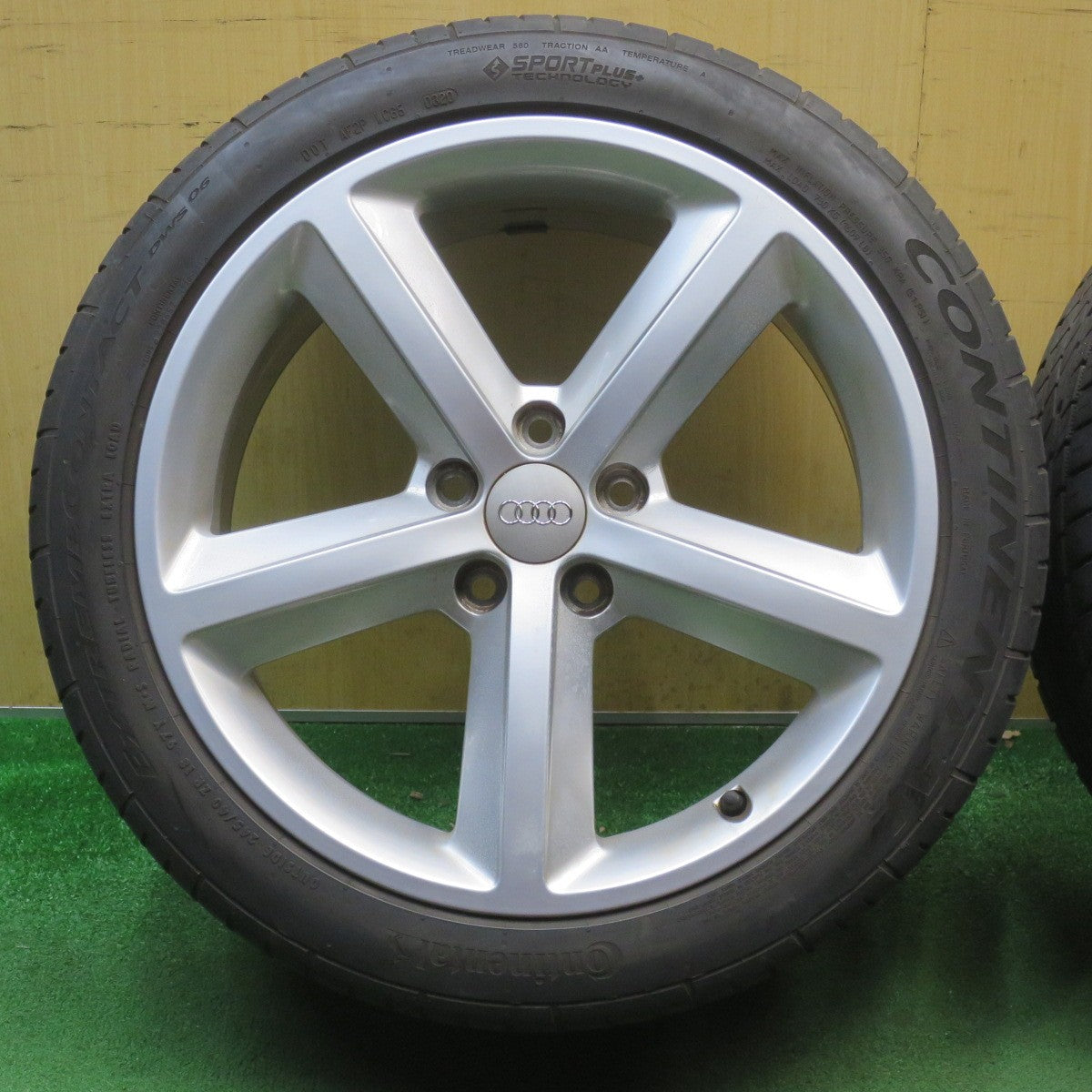 4本価格★アウディ A4 純正 245/40R18 コンチネンタル エクストリームコンタクト DWS06 18インチ PCD112/5H★6042802NJノ