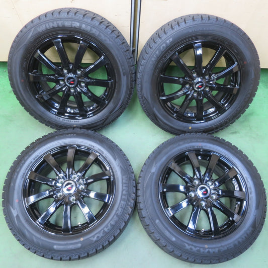 ほぼ未使用！22年！キレイ◎スタッドレス 205/60R16 ダンロップ ウインターマックス WM02 Fang ファング 16インチ PCD114.3/5H◎6071302イス