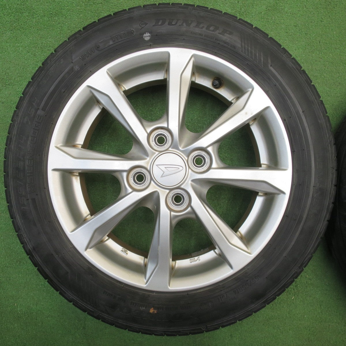 4本価格！23年★ダイハツ ミライース 純正 155/65R14 ダンロップ LE MANS V+ ルマン5+ 14インチ PCD100/4H★6032604NJノ