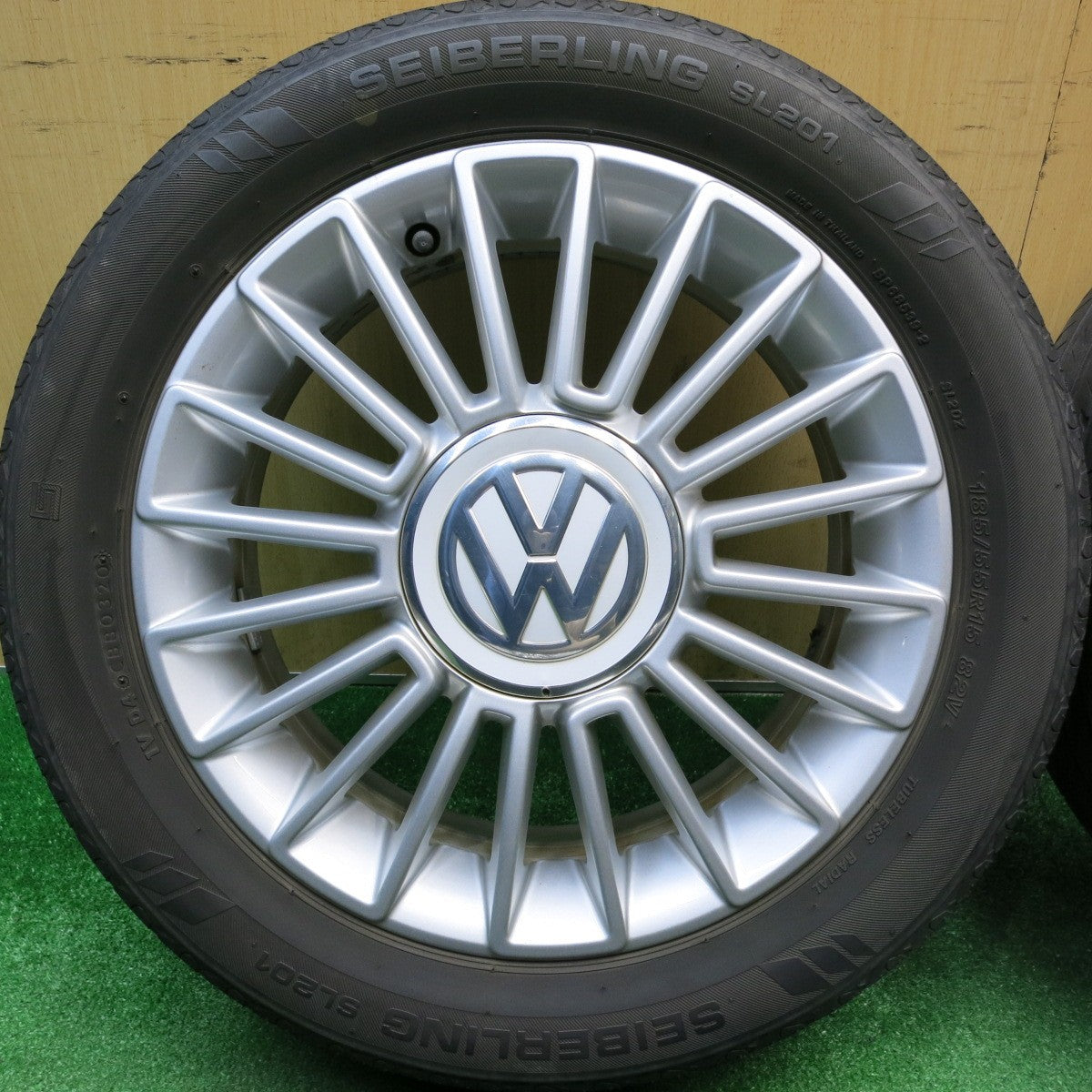 4本価格★ワーゲン up! アップ 純正 185/55R15 セイバーリング SL201 15インチ PCD100/4H★6010204HAノ